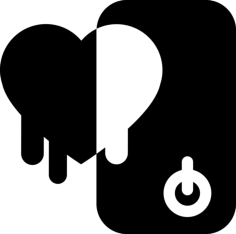 Computer Security Symbol Stencil Svg Design File, Free Vectors File